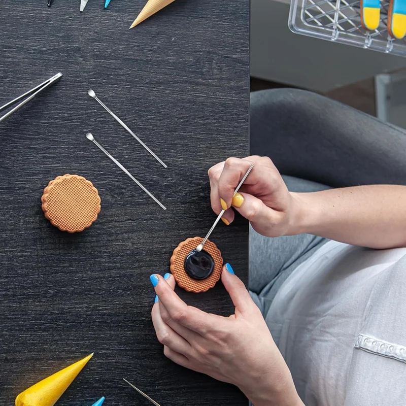 100 pezzi strumento per intagliare la cera bastoncini di cera Kit di strumenti per scultura di cera concentrata cucchiaio per scolpire Set di strumenti per la rimozione del cerume