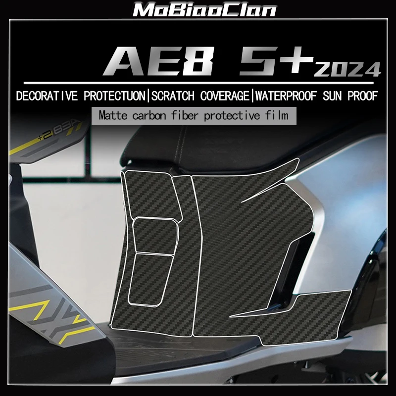 

For CFMOTO ZEEHO AE8S+ 2024 3D Motorcycle carbon fiber stickers body film decoratin and protection sticker accessories