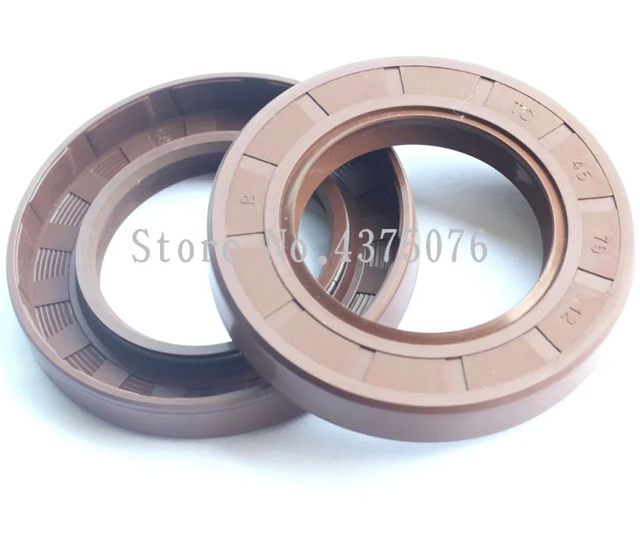 90/95*110/115/120/125/130/140/145/170*8/10/12/14    TC Skeleton Double Lip Brown FKM FKM Rubber Oil Seals Gaskets