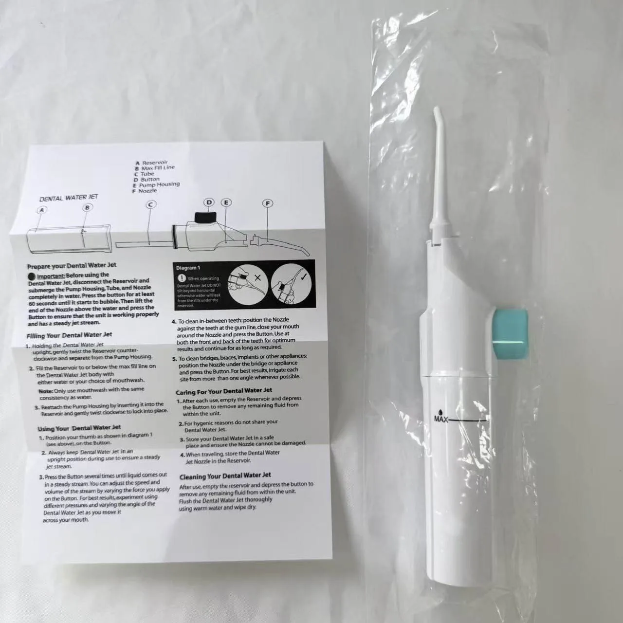2026 Hot Toothpick Style Portable Manual Water Flosser High-Pressure Oral Irrigator for Deep Cleaning of Gums And Teeth Care ﻿