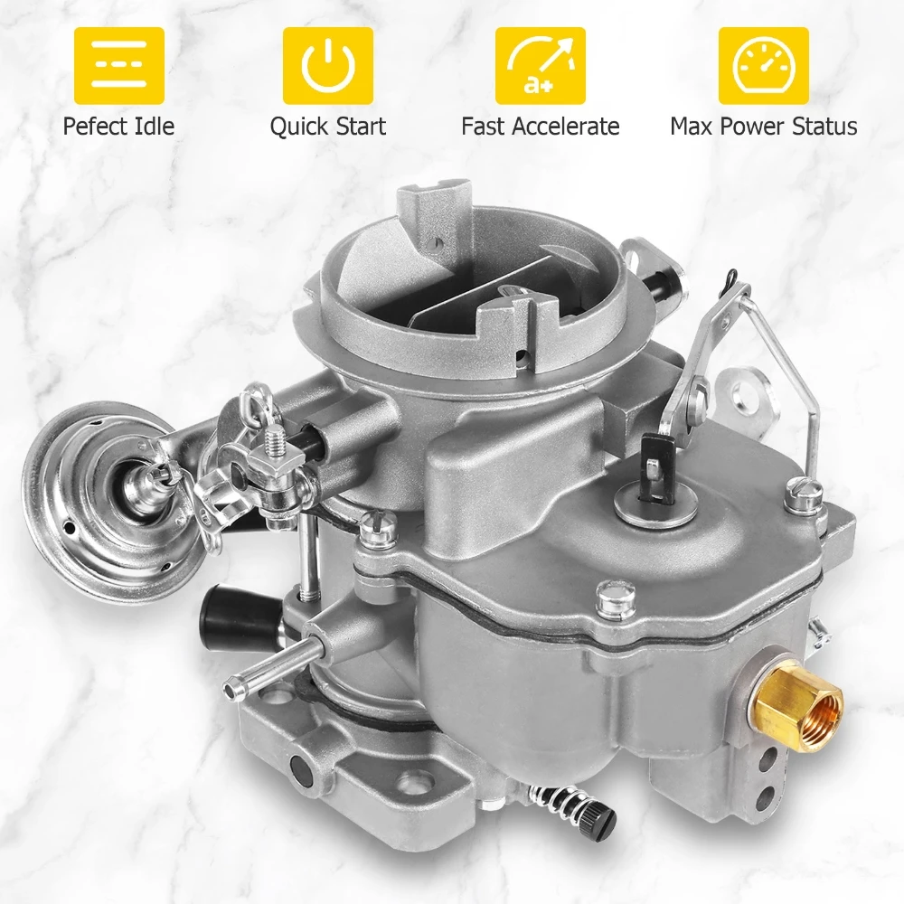 

2 Barrel Car Carburetor with Gaskets Manual Choke Zinc Alloy for DODGE CHRYSLER 318 V8 5.2L 1967 - 1980 DODGE 6 CIL ENGINE