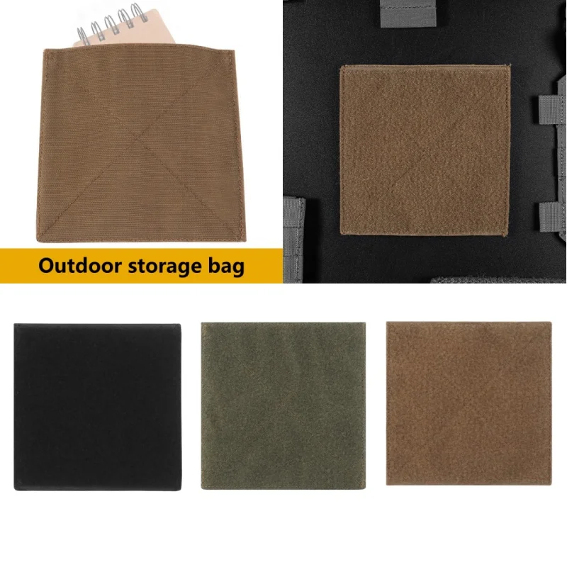 Outdoor Storage Bag With Hook And Loop Velvet Tape Interlayer For Storing Outdoor Equipment Laptops Maps Thin Items Storage bag
