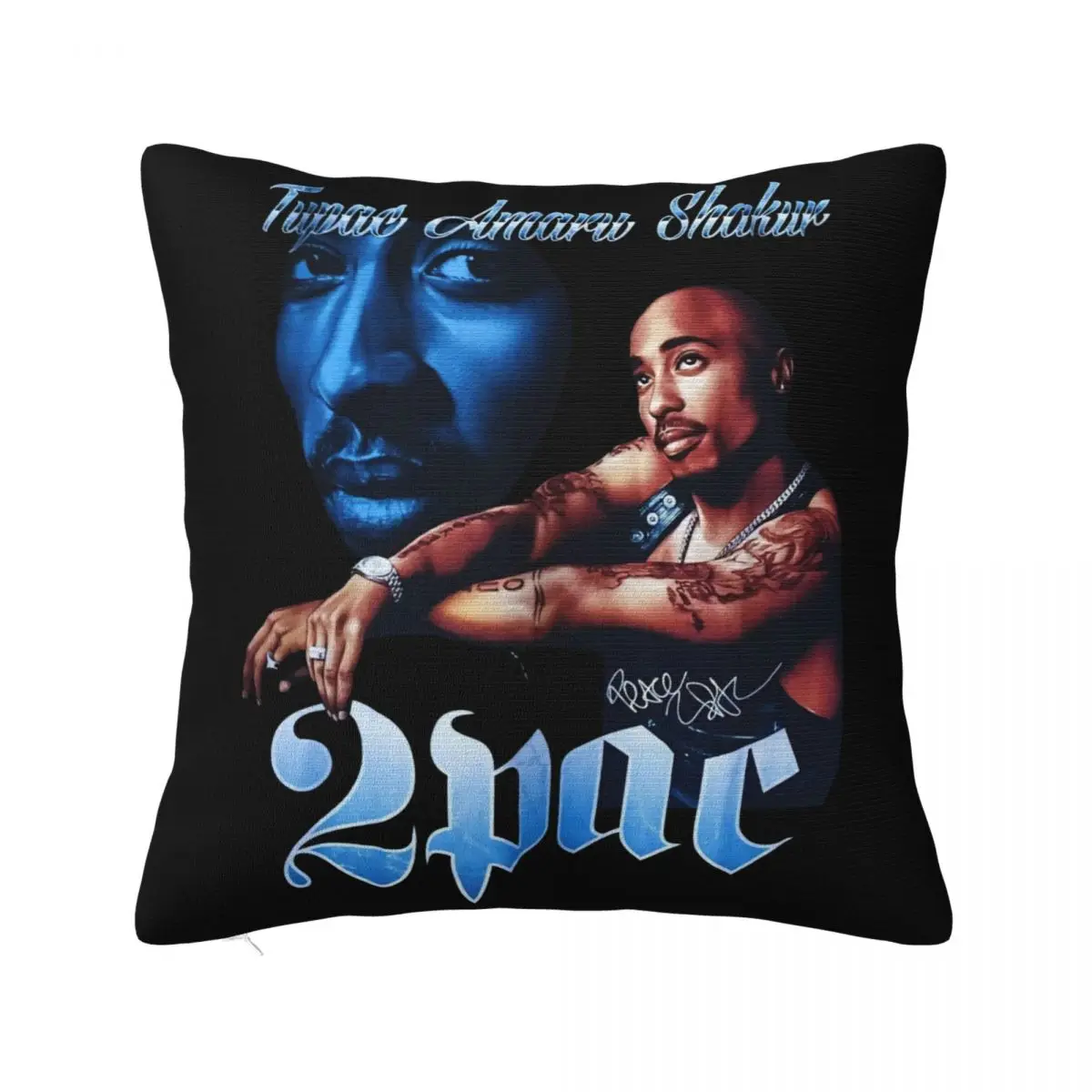 Vintage 90S 2Pac Tupac Shakur Long Beach Navy Men Party Selling Interested Middle Aged Adult Pillow Case