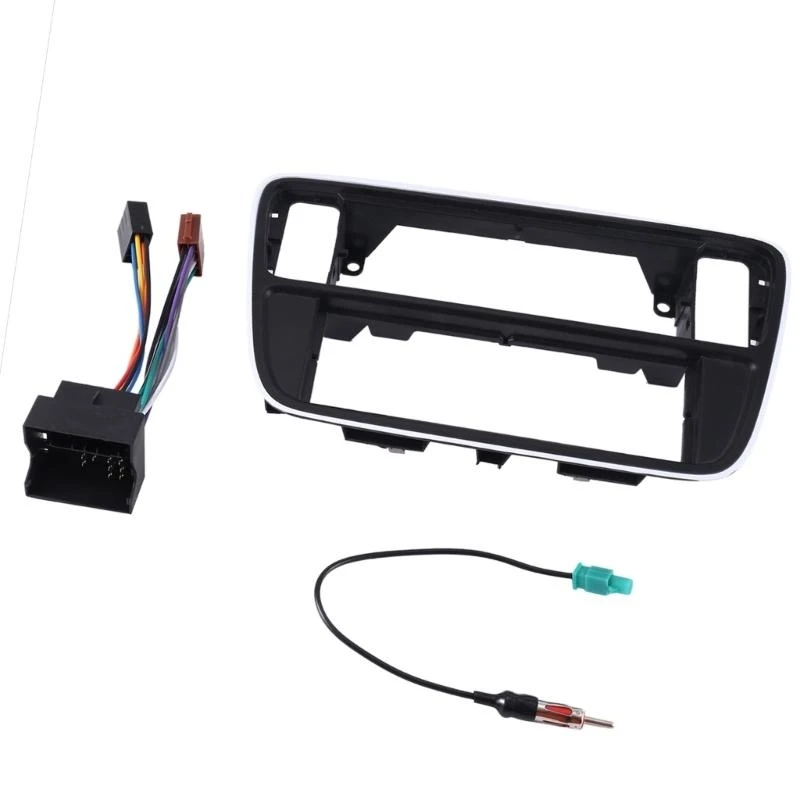

A2BF Single Din Fascia Adapter Car Stereo Radio ABS Frame 1 DIN Frame Installation Trim Panel Stereo Player Parts