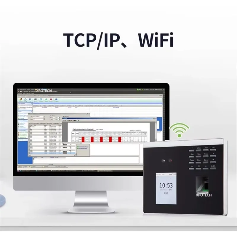 ZKT XFace100 Wifi Ibrido Biometrico Luce Visibile Riconoscimento Facciale Presenza Terminale Macchina