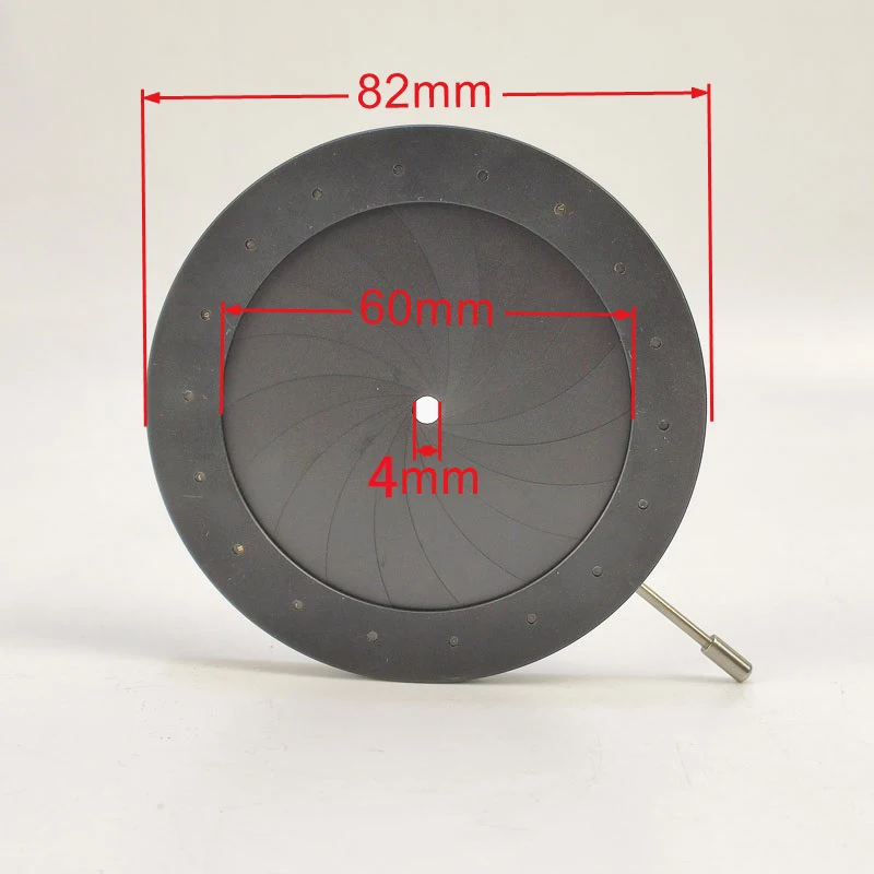 Mechanical Iris Aperture Diaphragm 4-60mm Camera Microscope Condensor Module