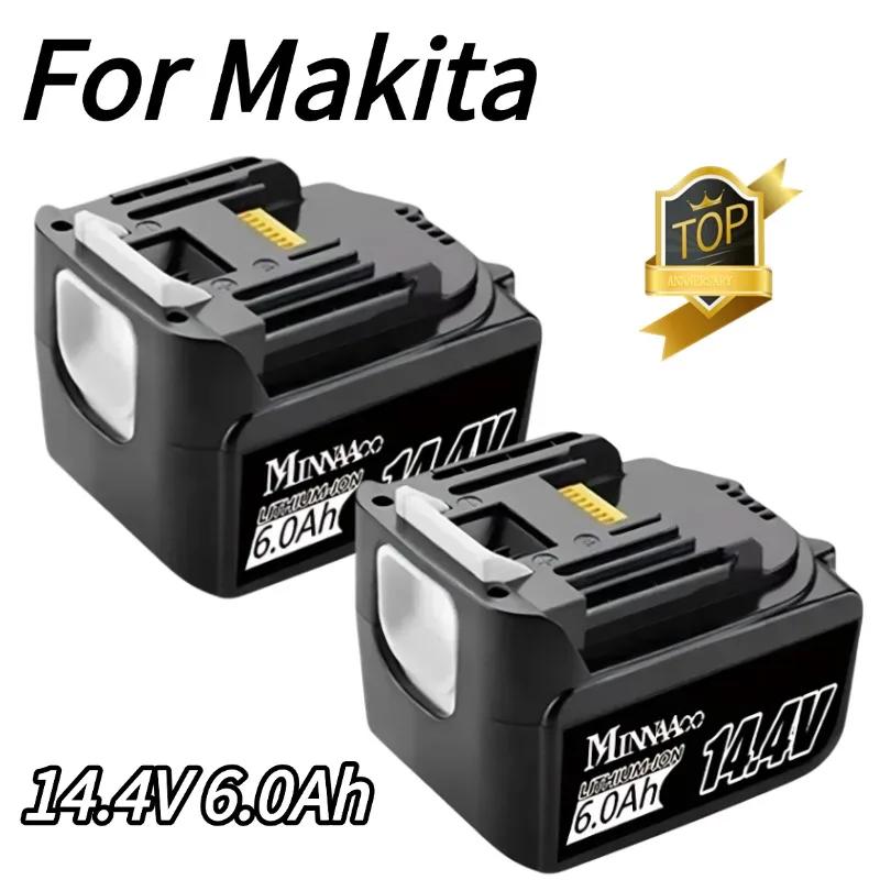 

Для Makita BL1430 аккумуляторная батарея 14,4 В 6000 мАч литий-ионный для Makita 14 В аккумулятор 6 Ач BL1440 LXT200 BDF340 TD131D