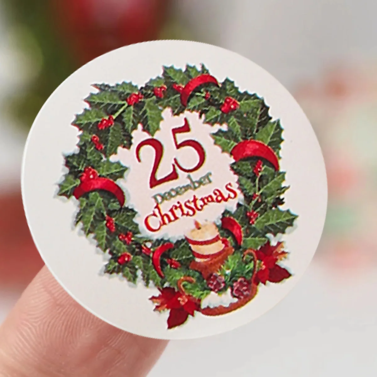 500Pcs buon natale adesivi Cristmas Xmas Party Seal etichette adesivi per regali fai da te confezione da forno busta cancelleria Decor