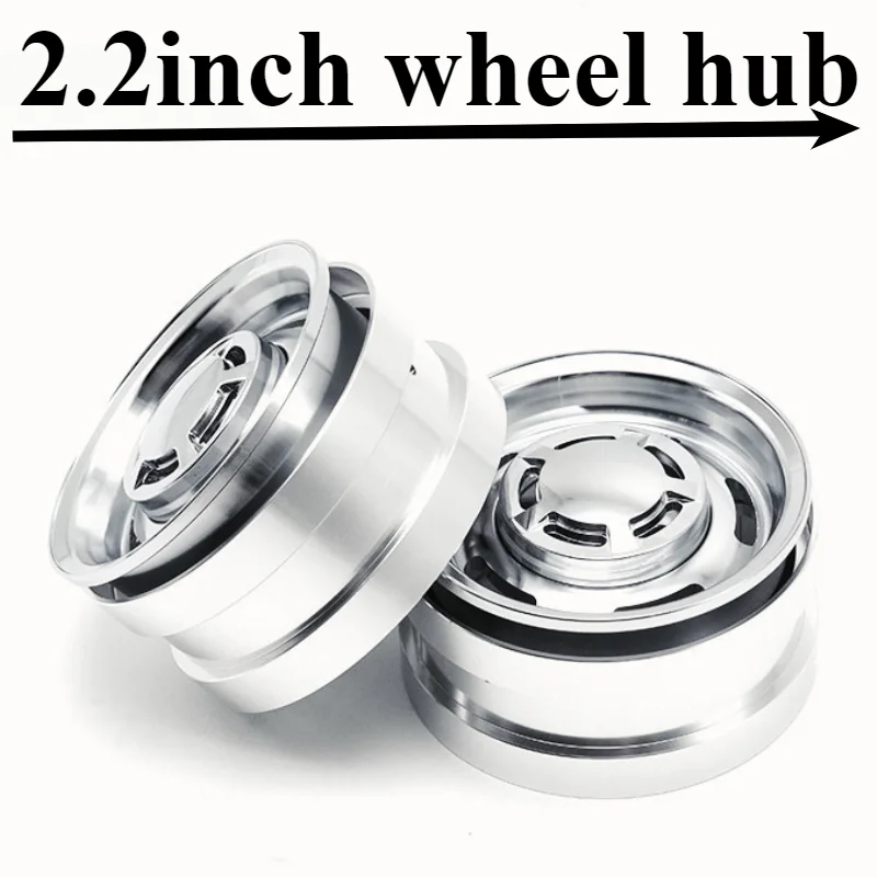 2.2-inch Metal Crawler Car Electroplated Retro Mirror Wheel hub New for 1/10 RC Crawler Car TRX4 (ZC2NS36) Upgrade Accessories