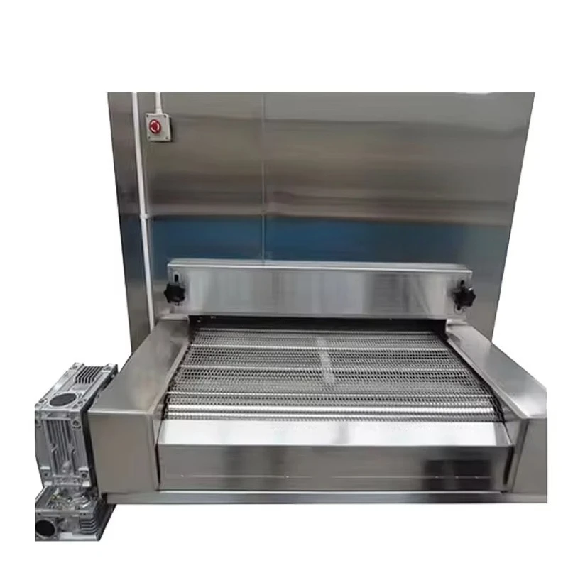 Stainless Steel Belt Conveyor Tunnel Freezer Automatic Quick Freezing System Custom