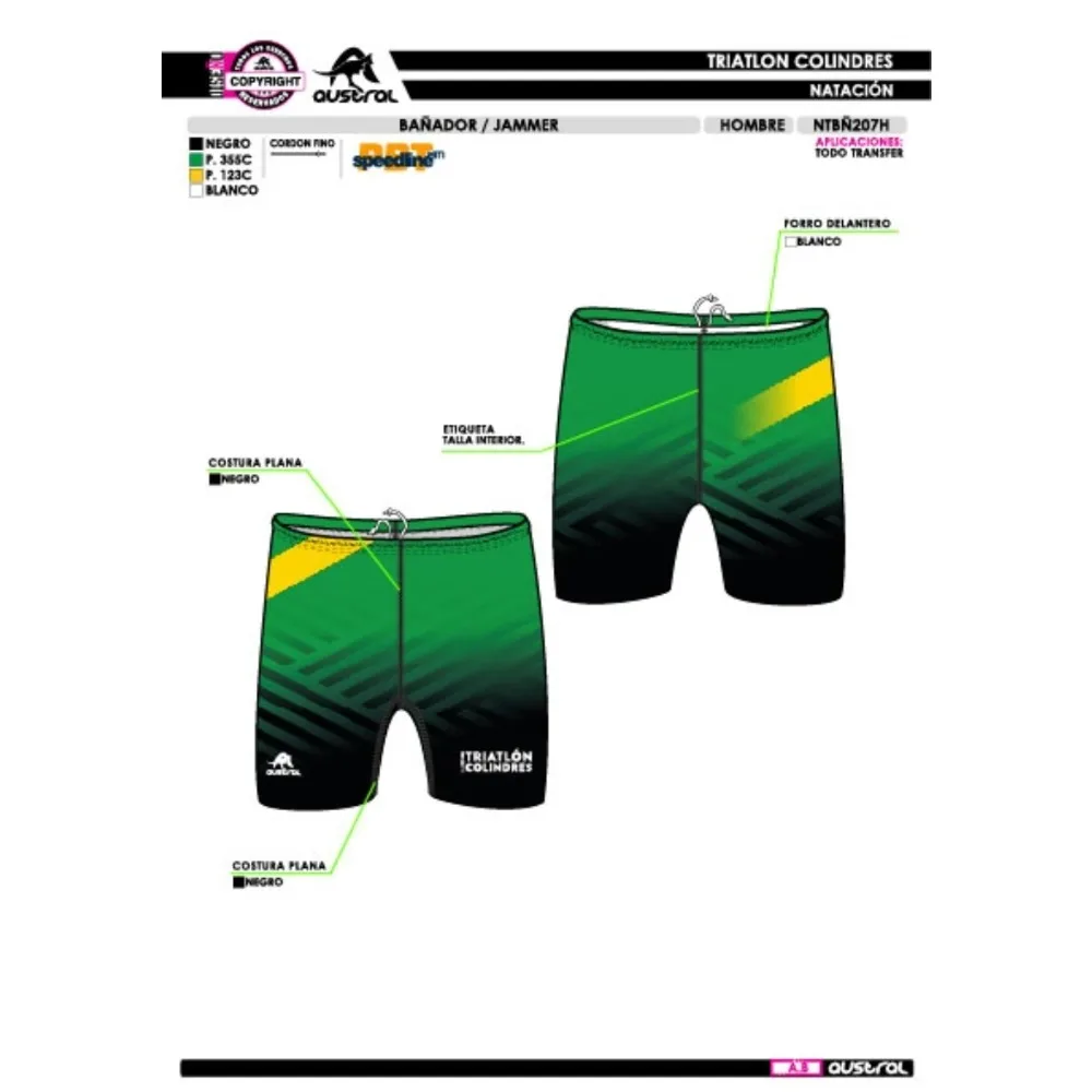 

Spanish National Team TwoPiece Triathlon Suit Triathlon Equipment Trisuit ViveSelección Suit Custom Surname Suit PRO RI SWIMSUIT