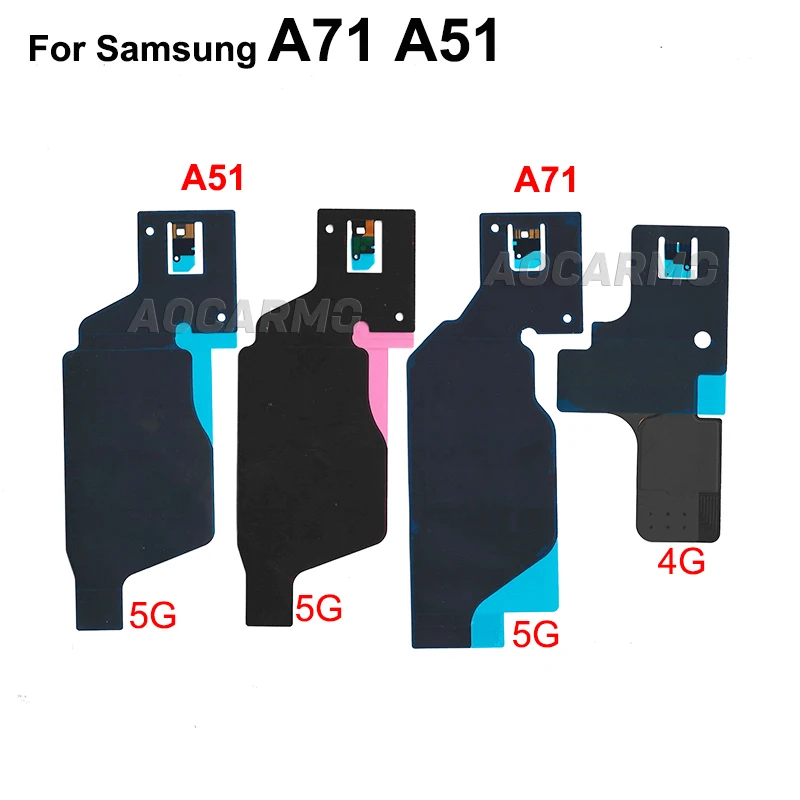 Aocarmo For Samsung Galaxy A51 A71 4G/5G SM-A5160 A7160 Wireless Charging Induction Coil NFC Module Flex Cable Replacement Parts