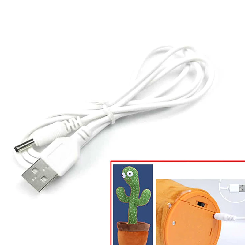 USB Power Supply Cable For Dancing Cactus Toys Charging Cable Replacement Cord Dancing cactus toys Micro Usb Charger Cord