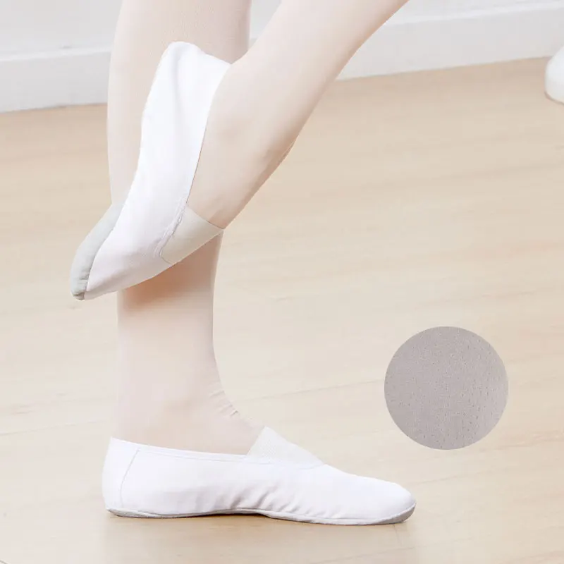 Dancer Shoe White/Black Ballerina Girls Slippers Pointe Shoes Practice Dance Kids Soft-soled Shoes Ballet Professional