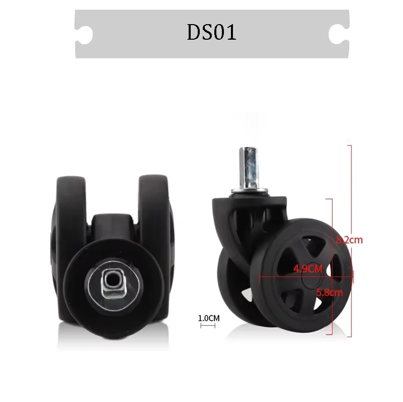 For The French Ambassador DELSEY Original Universal Wheels Smooth Slient Anti-slip Luggage Accessories Wear-resistant