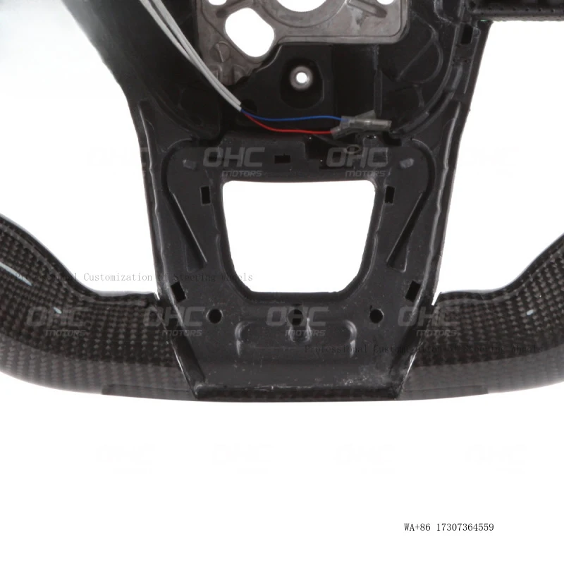 Suitable for Lamborghini Urus perforated leather carbon fiber LED smart sports modified car steering wheel
