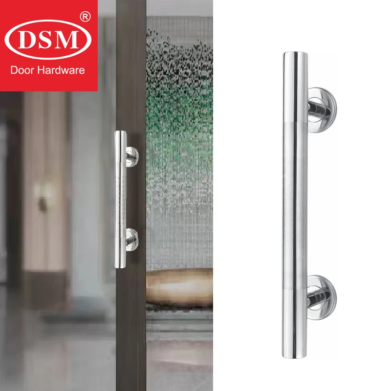 Polimento 304 Grade de Puxar Lidar com a Única Instalação Lateral Maçaneta da Porta para Portas de Madeira Metal Ferragem Pa381 Aço Inoxidável
