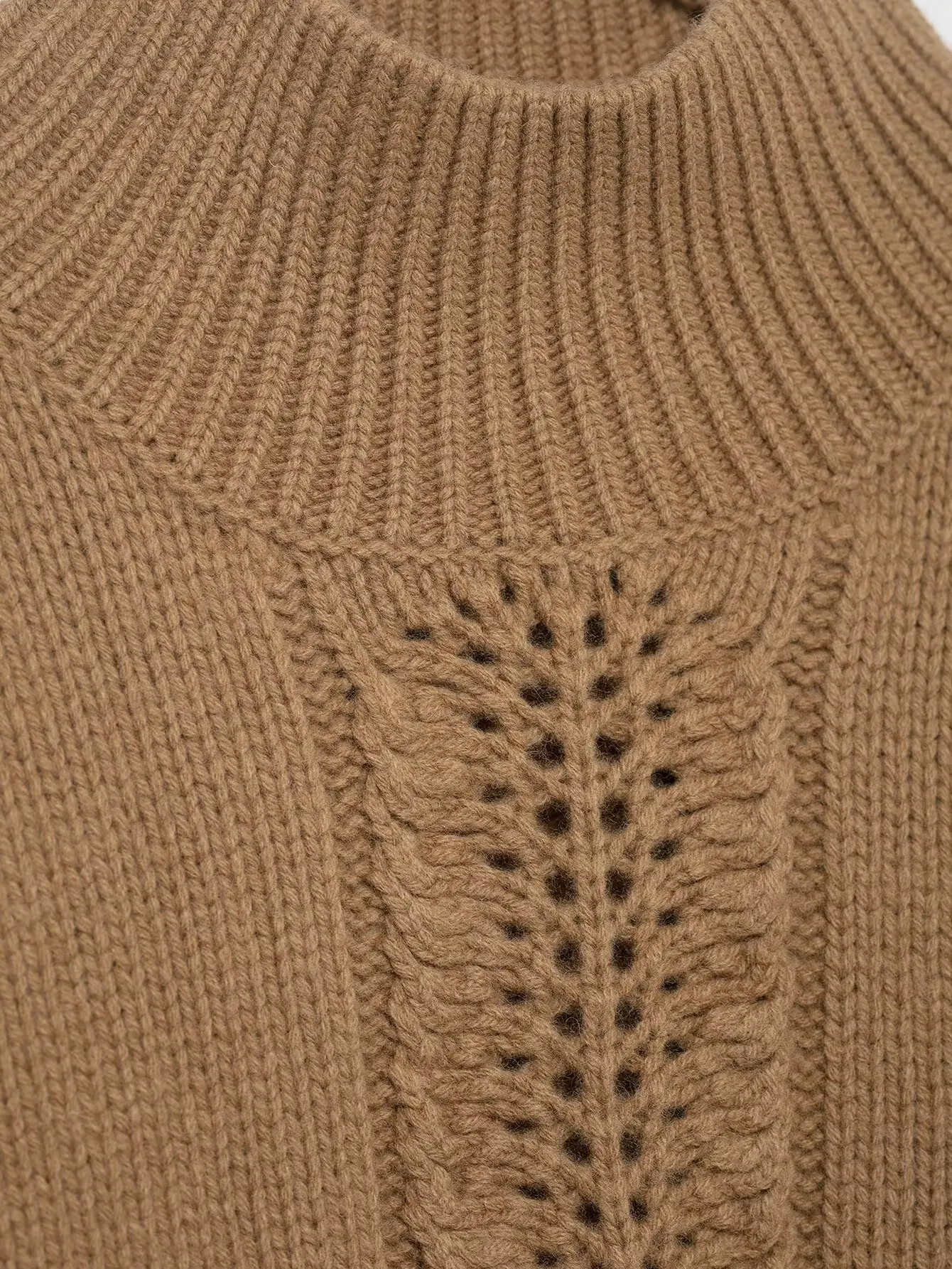 2025 maglione coreano autunno e inverno nuovo maglione sciolto a collo alto da donna moda retrò maglione pigro versatile