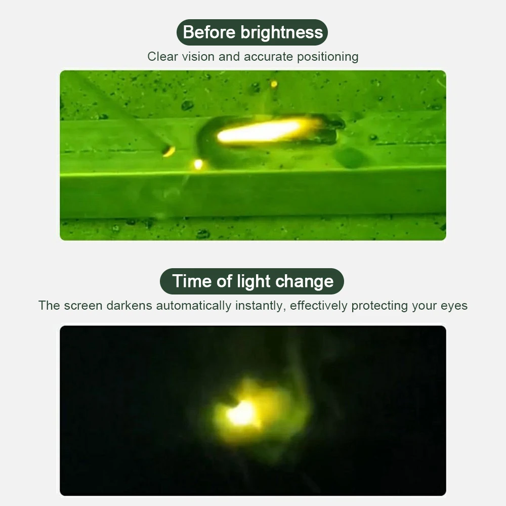 Occhiali per saldatura oscuranti automatici occhiali per saldatura antiriflesso con regolazione dell'argon protezione ad arco saldatore occhiali per gli occhi piastra di protezione