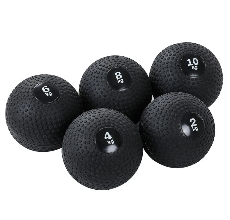 wholesale Gimnasio fitness Entrenamiento de fuerza PVC negro relleno de arena Bolas de salamiento Bola de medicina