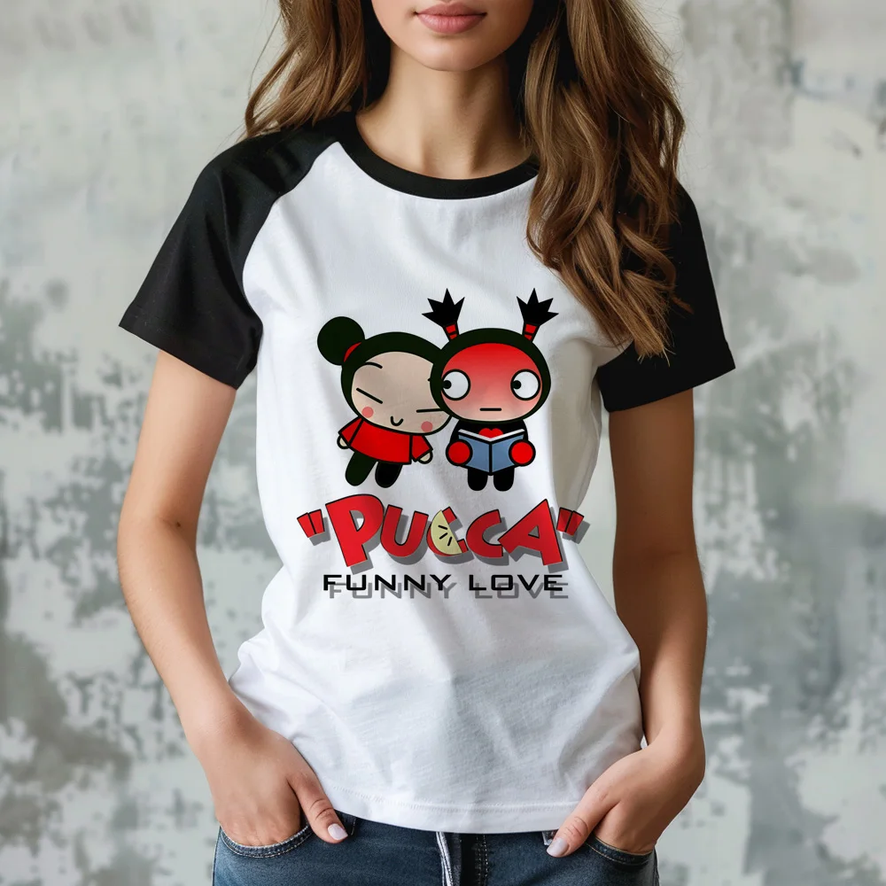 Pucca Tee women Japanese comic streetwear t shirt girl graphic 2000s harajuku clothing