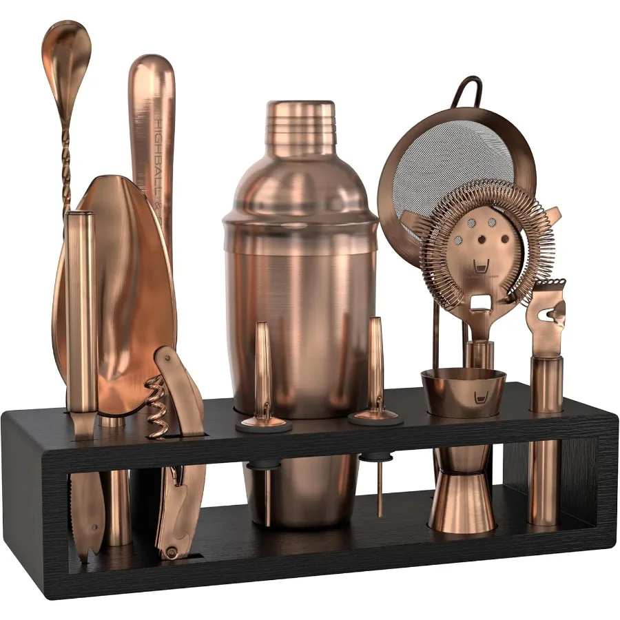

Набор коктейльных шейкеров из 13 предметов, матовая медь, набор бармена из нержавеющей стали для домашнего бара, коктейльный набор с лазерной гравировкой Cocktai