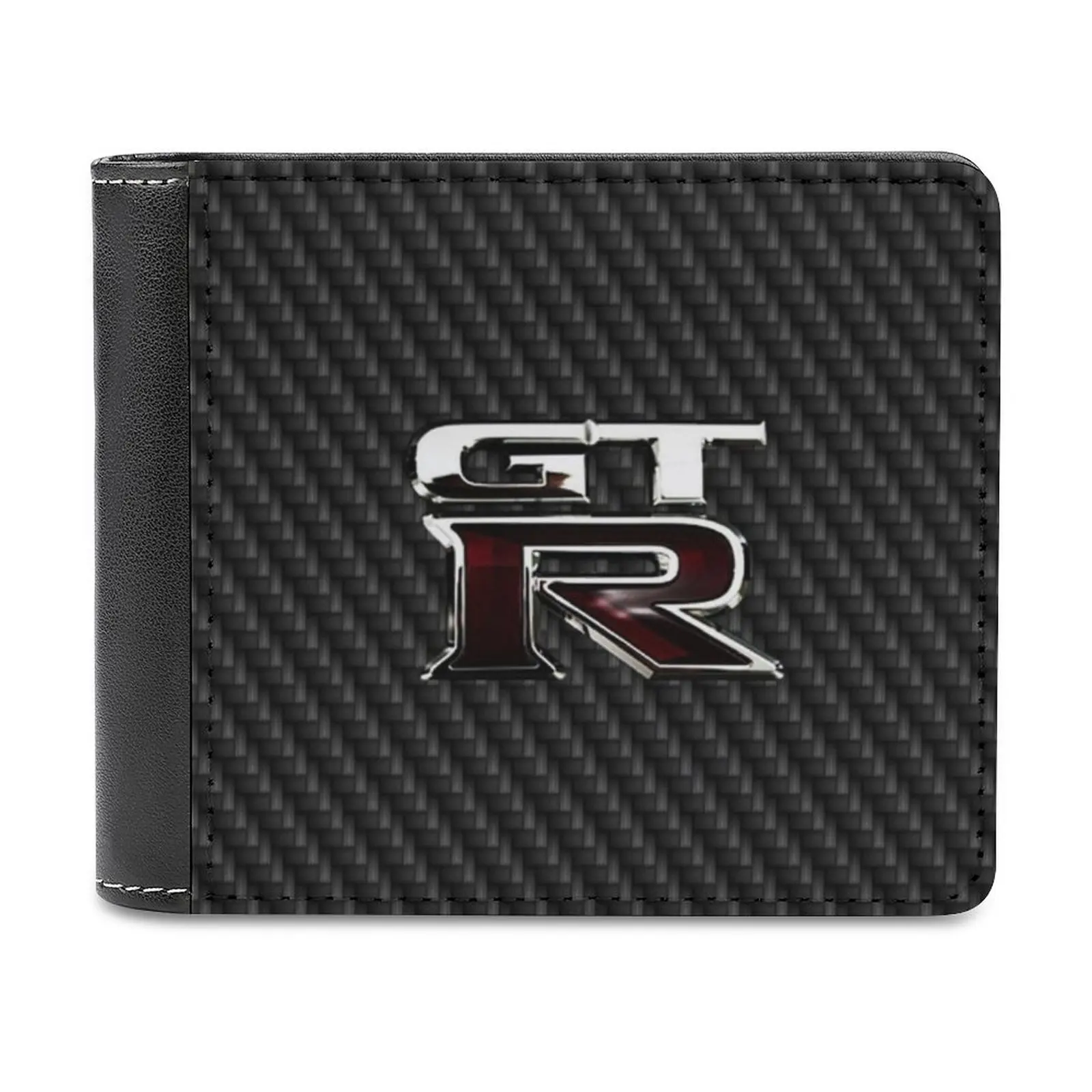 

Gt R Carbon Edition Кожаный кошелек Мужской кошелек Diy Персонализированный кошелек Подарок на День отца Gtr Автомобили Углеродное волокно Привод на колесо