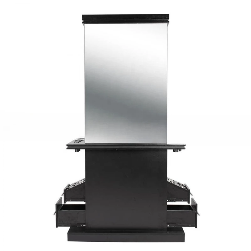 

Barber shop mirror hair salon special hair salon mirror table with lamp cutting mirror salon table integrated