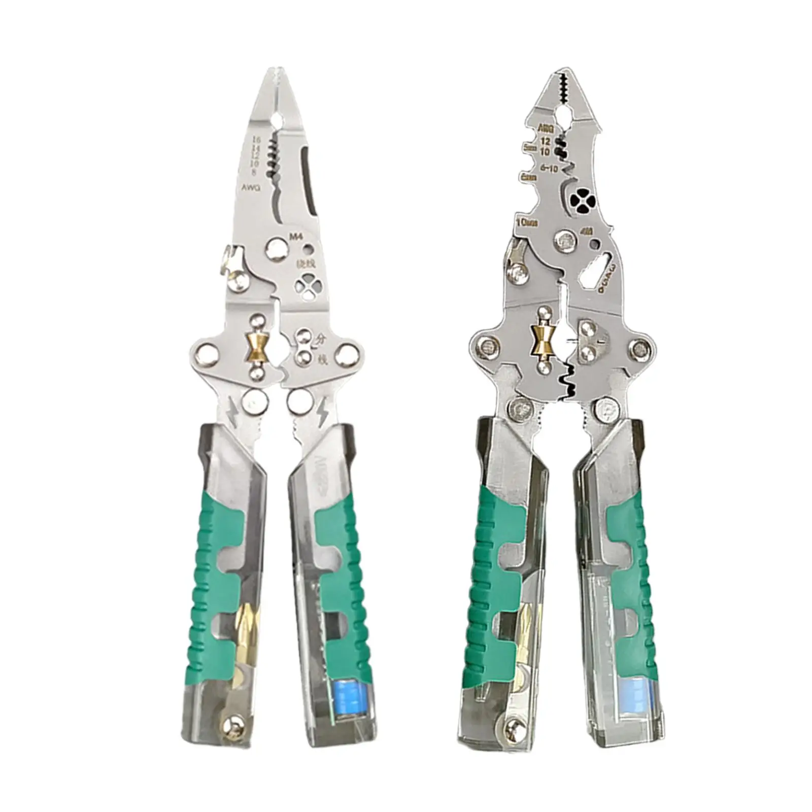 Strumento per crimpare cavi spelafili multifunzionale