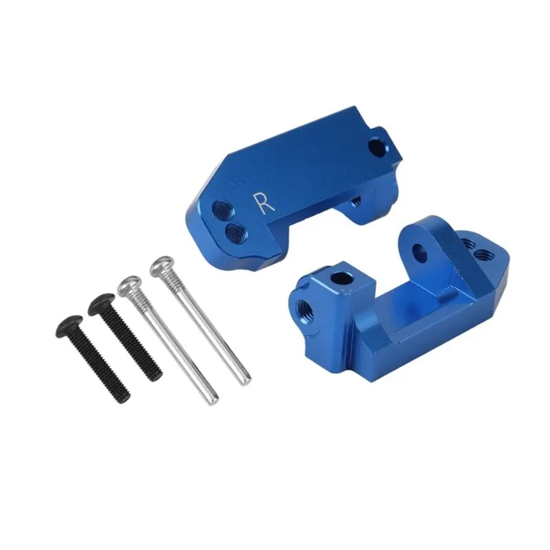 1 Set Metal Front Caster Block Steering Block Rear Stub Axle Bracket Kit For 1/10 Traxxas 2WD Slash Stampede Rustler RC Car Part