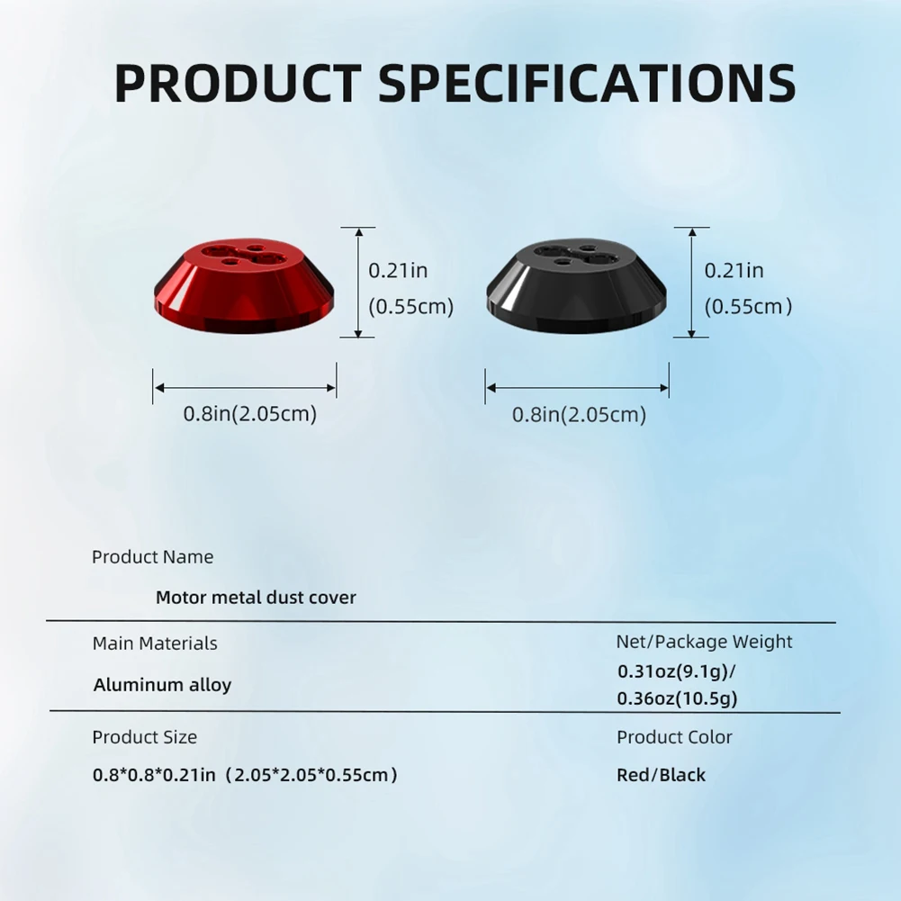 B47C Motor Cover Cap for DJI Avata 2 Drone Protection Guard Dust-Proof Engine Protector Anti-Scratch Accessories Black