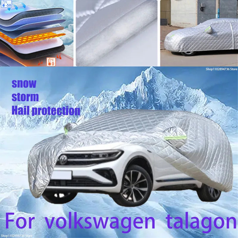 

For volkswagen talagon Outdoor Cotton Thickened Awning For Car Anti Hail Protection Snow Covers Sunshade Waterproof Dustproof