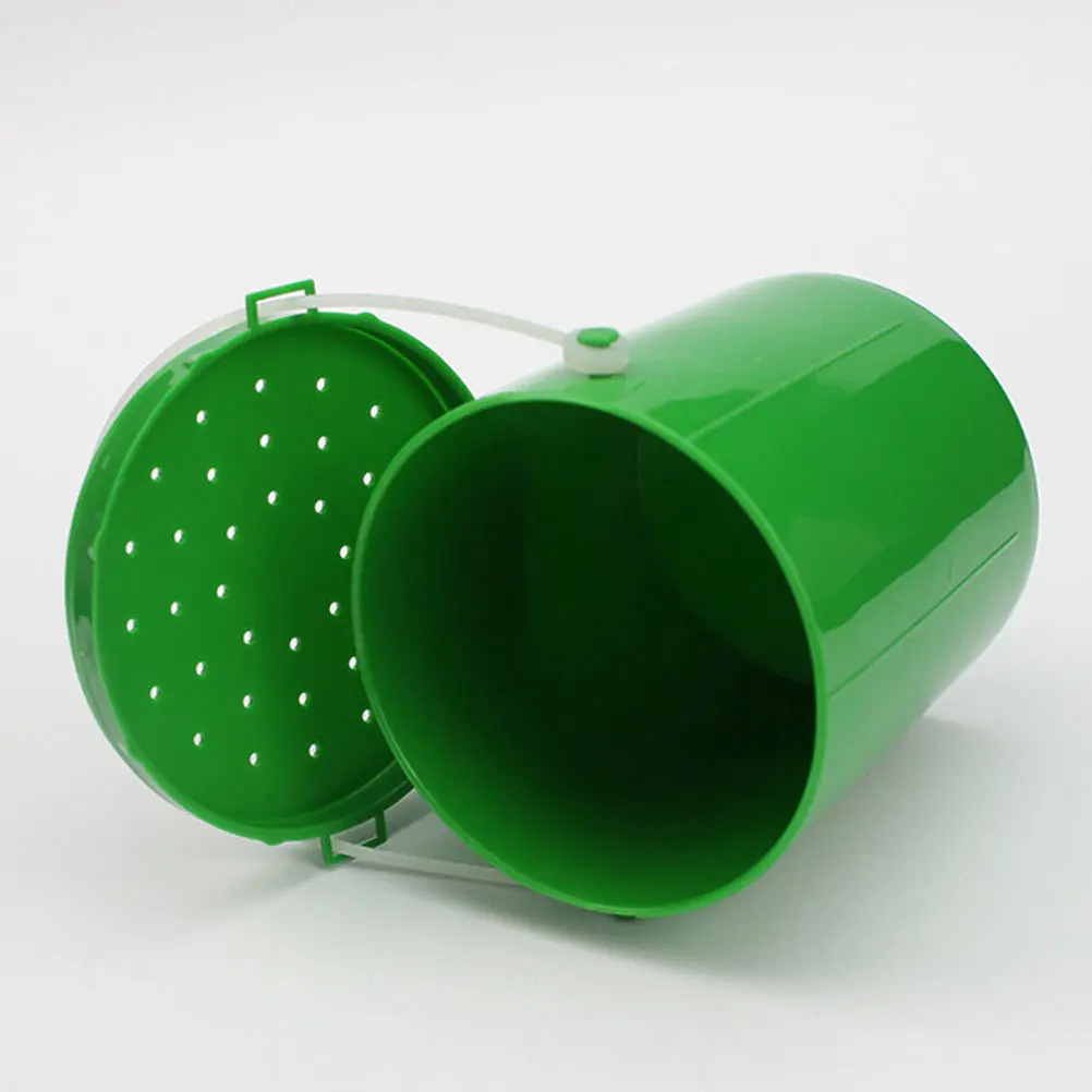 

2Pcs Strong Fishing Bait Bucket Breathable Design for Bait Earthworm Worm Lures Container Earthworm Bucket