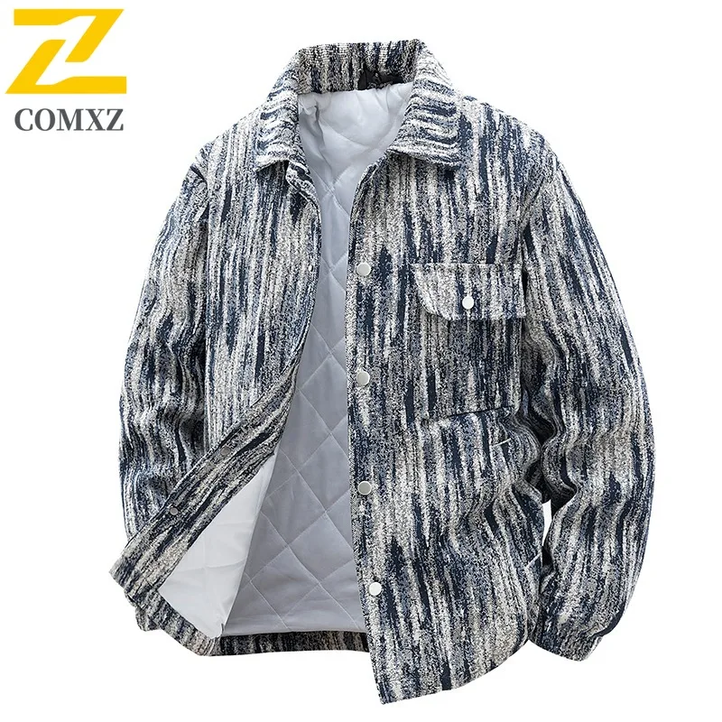 

COMXZ Jacket Japanese Workwear Men's Waterproof Windproof Casual Coat for Hiking Camping Fishing Urban Outdoor Autumn Wear 2025