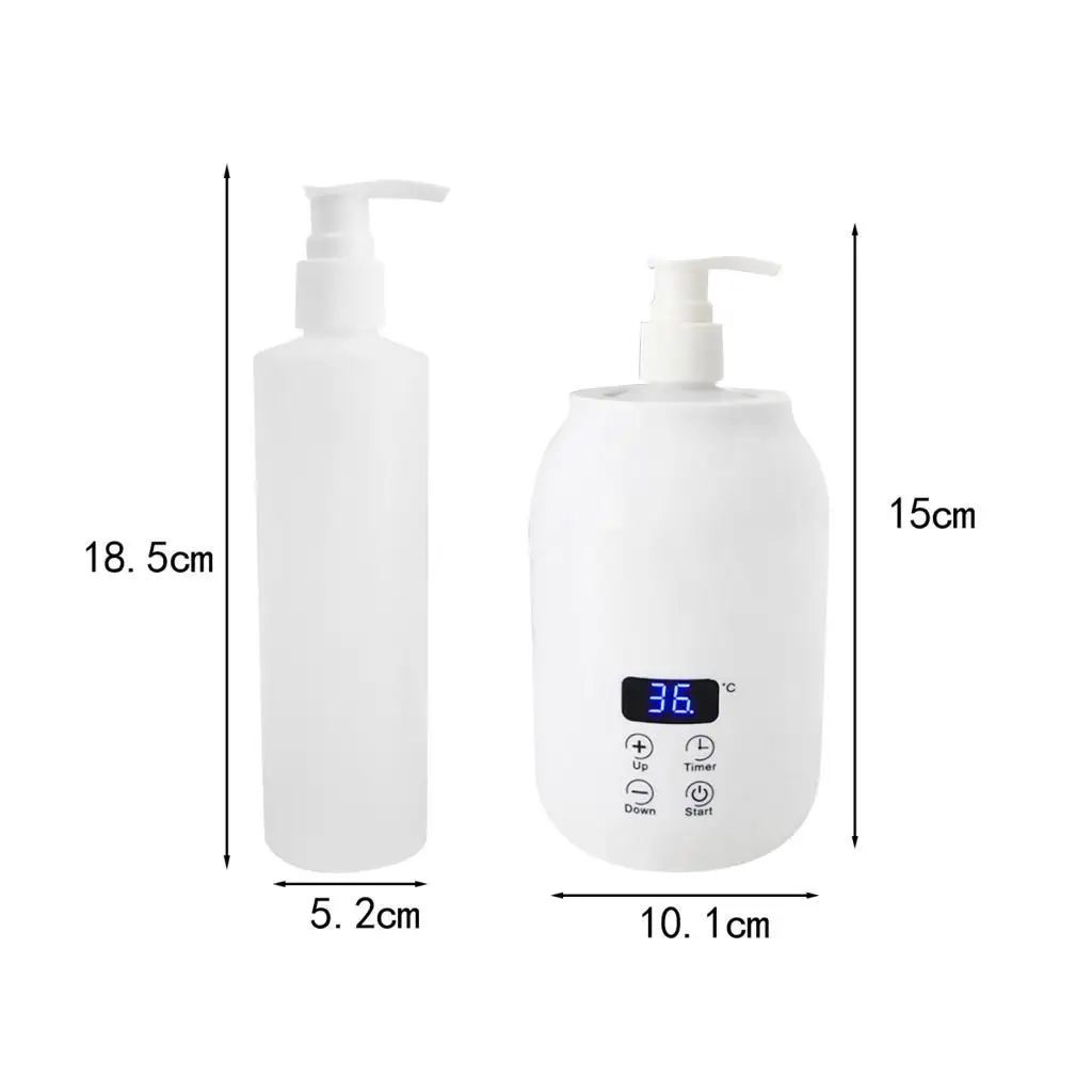 Single Bottle Massage Oil Heater Quick Heating Small LED Screen Accessories Electric Beauty Tool Professional Massage Oil Warmer
