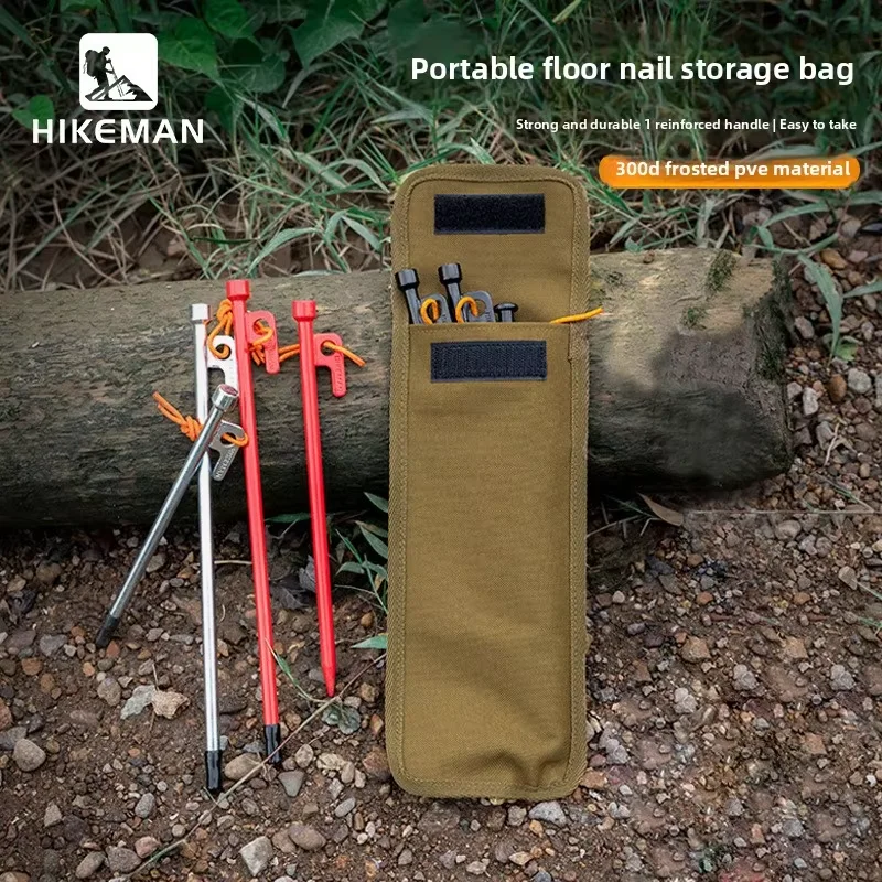 

Outdoor Camping Tent Peg Tool Kit Camping Awning Tent Peg Storage Bag Handheld Organizing Envelope Bag Storage Bag