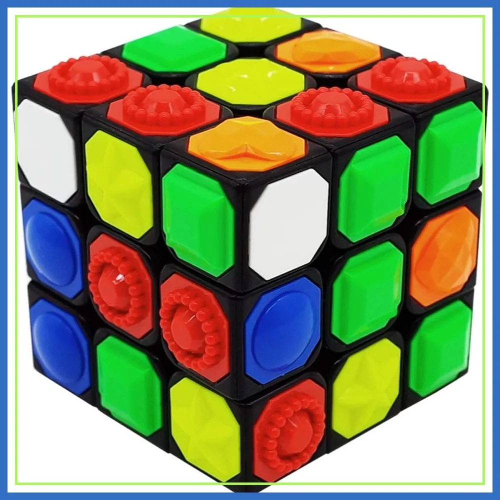 

3x3x3 Tactile Magic Cube for Blind, Embossed Braille Fingerprint Speed Cube