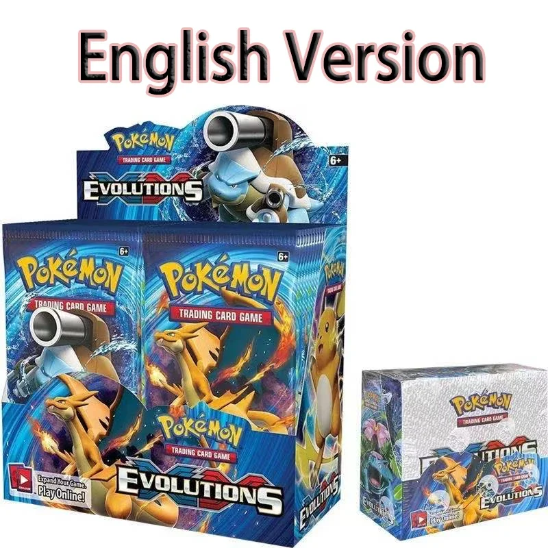 Boîte de 360 cartes Pokémon Evolutions Battle Style Booster, jeu de cartes à collectionner TCG, cartes Pokémon à collectionner pour enfants, jouet