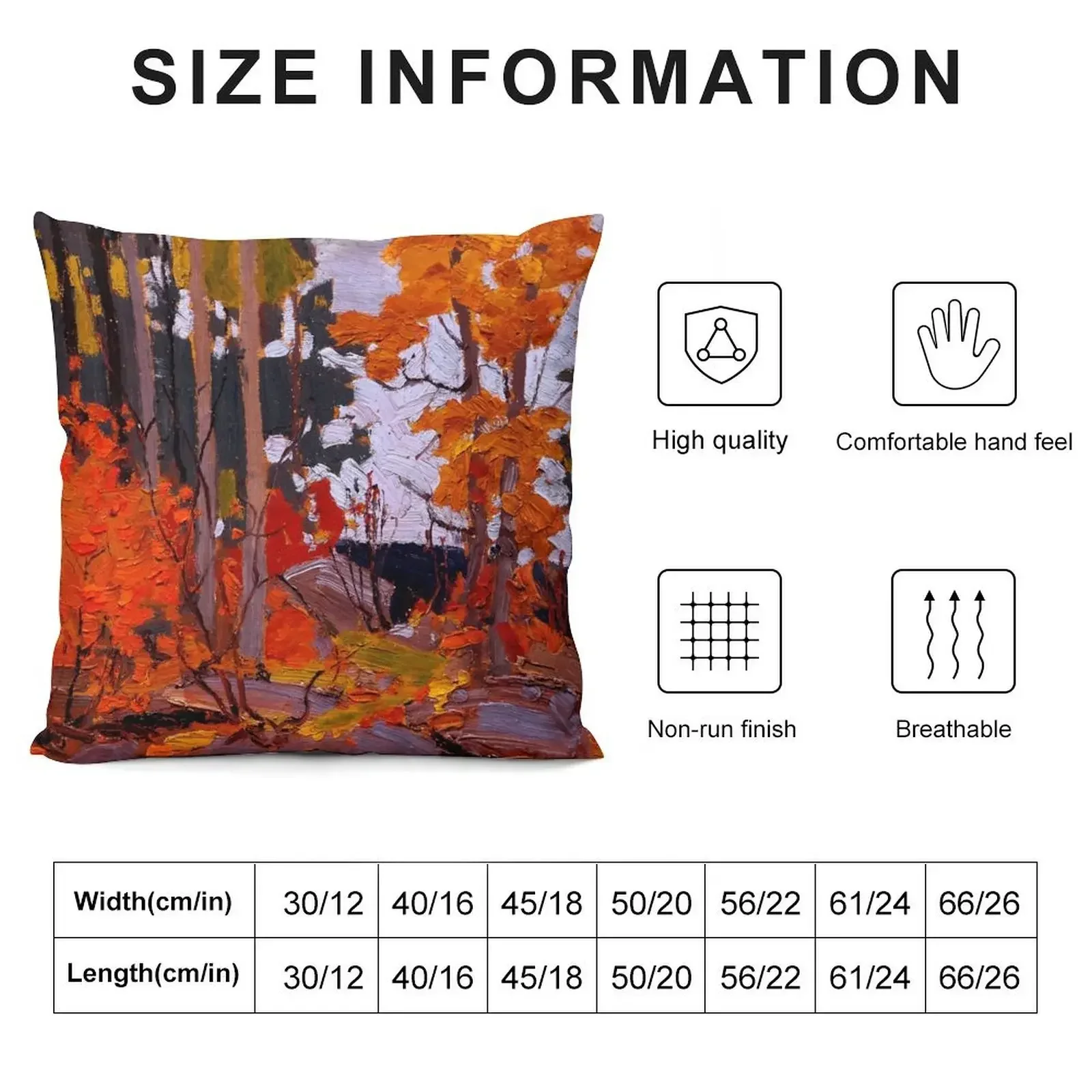 Tom Thomson - Autumn, Algonquin Park Throw Pillow christmas supplies Christmas Pillow pillow