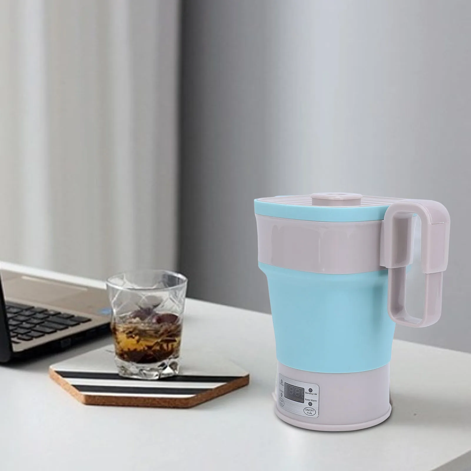 

Folding Electric Kettle Travel Mini Portable Boiling Water Kettle for Outdoor Office