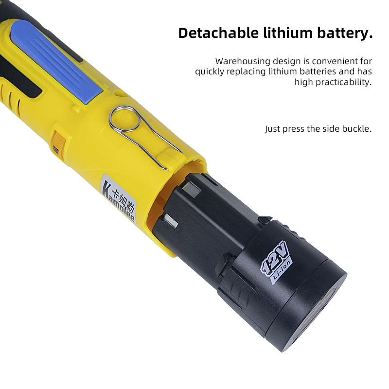 Electric Screwdriver Handheld Cordless with 12V Recharge Lithium Battery Electric Screw Driver Adjustable Torque in Screw Bit