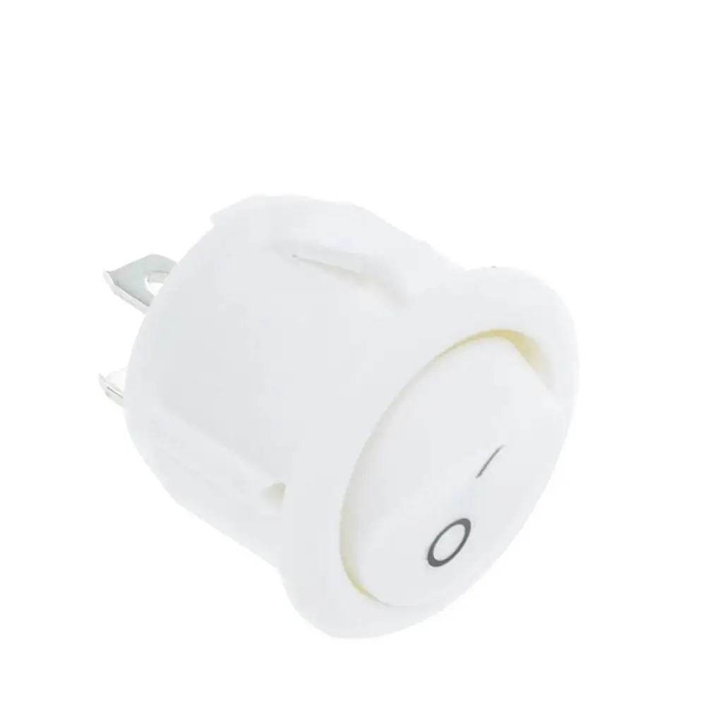 Mini runder Snap-in-Kippschalter, 2-polig, Kunststoff, für Auto, Auto, Boot, selbstsichernd, für Auto, Auto, Boot