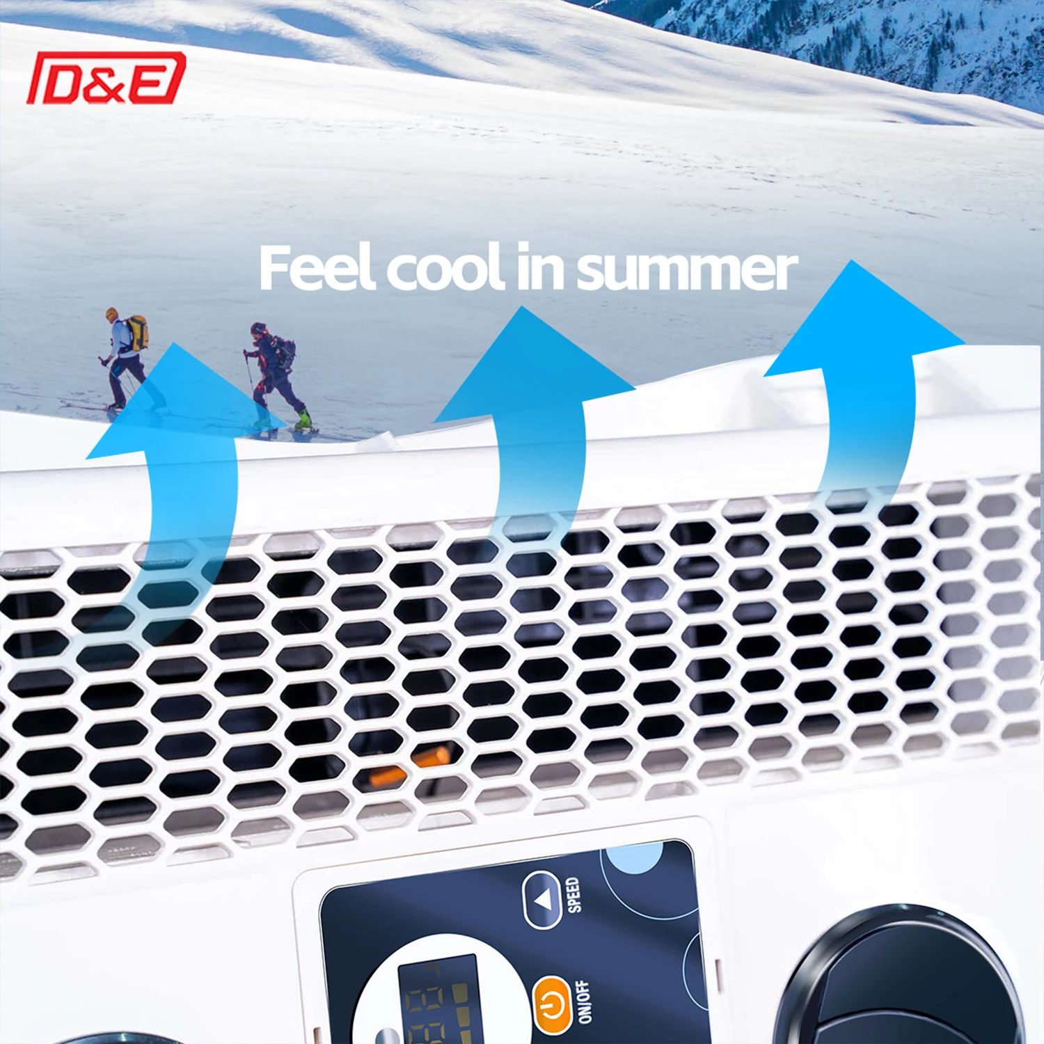 أرخص وقوف السيارات الكهربائية برودة 12/24 فولت تيار مستمر مكيف الهواء نوع سبليت لشاحنة تخييم قافلة RV متنقل