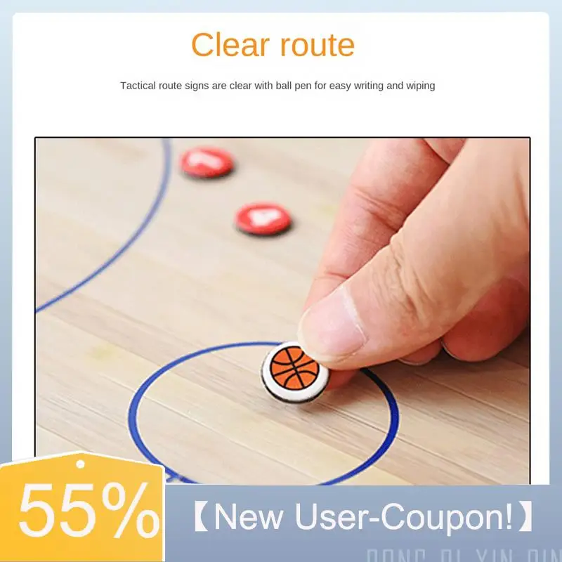 【قسيمة مستخدم جديدة!】لوحة تكتيكية مغناطيسية قابلة للطي لعبة كرة السلة وحافظة تدريب ومدرب تكتيكية