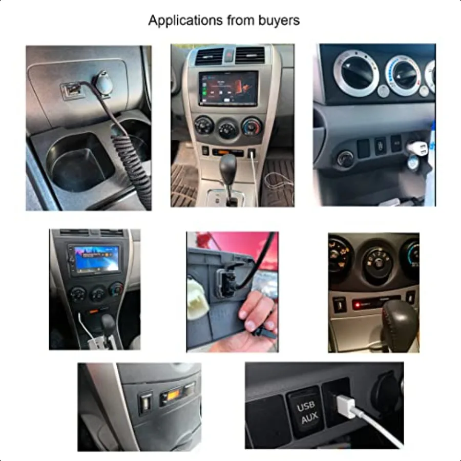 Adaptador de cabo USB macho para fêmea para VIOS ALTIS 32 20mm