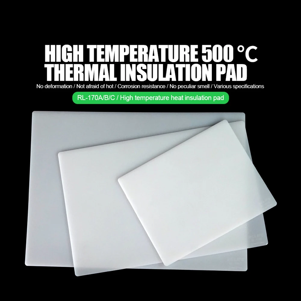 

Universal High Temperature 500℃ Thermal Insulation Pad Welding Repair Pad Silicone Pad Anti-Oxidation Thicken