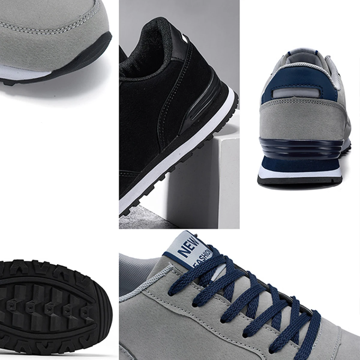 New Leather Men Running Shoes Winter Warm Unisex Sneakers Lightweight Women Walking Shoes Soft Insole Sports Shoes Lace Up 37-47