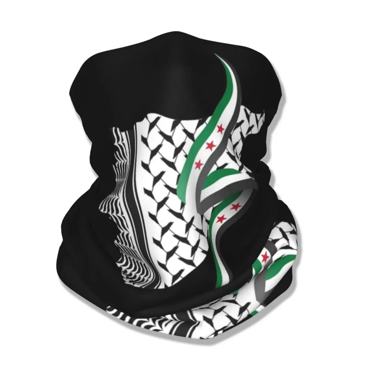 

Syria Flag Bandana Neck Cover Printed Balaclavas Mask Scarf Multi-use Headband Hiking Unisex Adult Washable