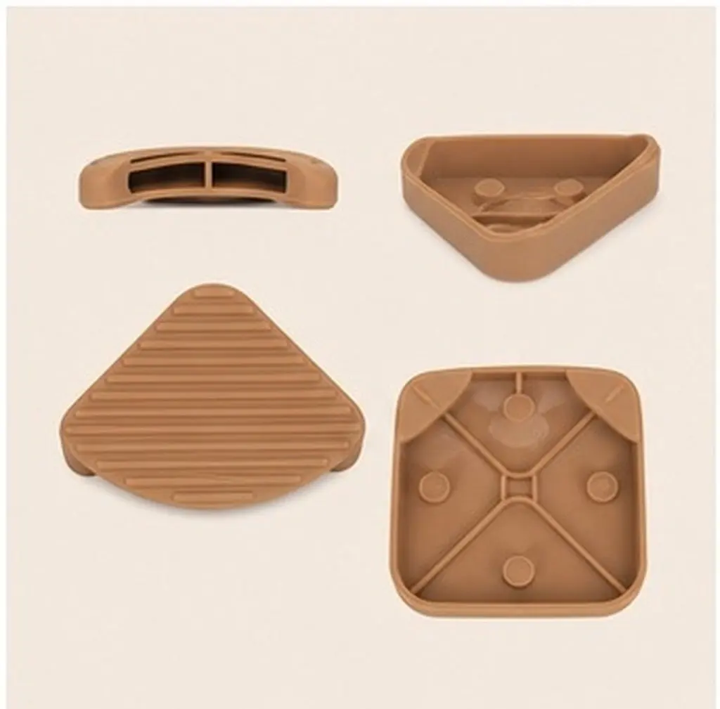 4Pcs Silicone Non-Slip Cutting Board Feet – Shock-Absorbent Stabilizer Pads for Wood, Plastic, Glass & Bamboo Boards