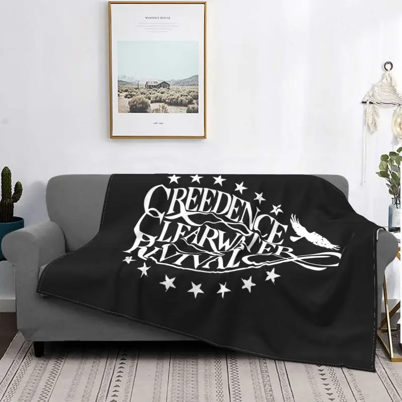 Creedence Clearwater Revival Eagle Blanket Fluffy Bedding Coral Fleece Bedding Throws Camping Blanket